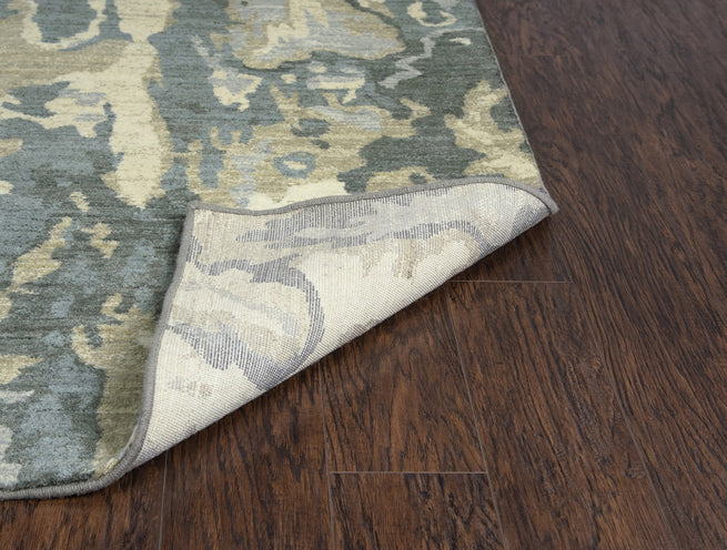 Gossamer Gray And Gold 8x10 Rug